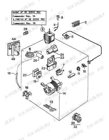 Взрыв-схема стиральной машины Electrolux WH626-2 - Схема узла Electrical equipment